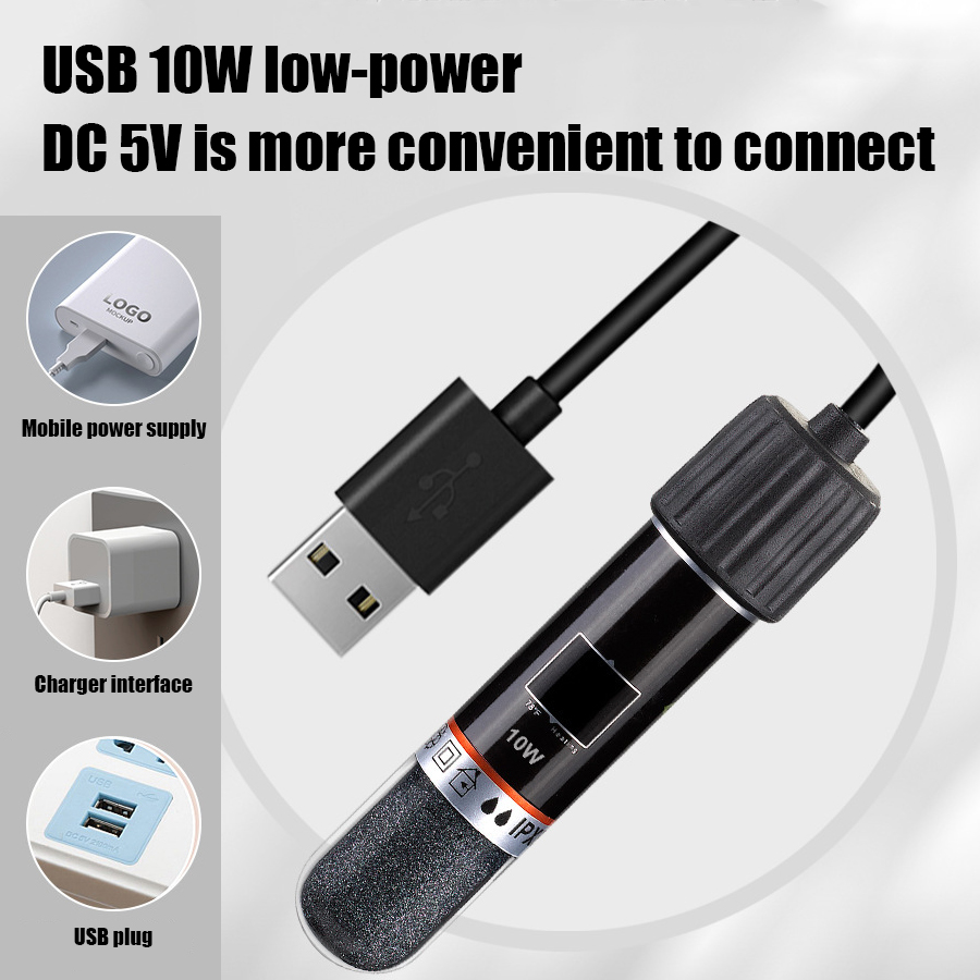 USB Mini Aquarium Heating Rod  - огляд і ціна Aquarium Heater Submersible