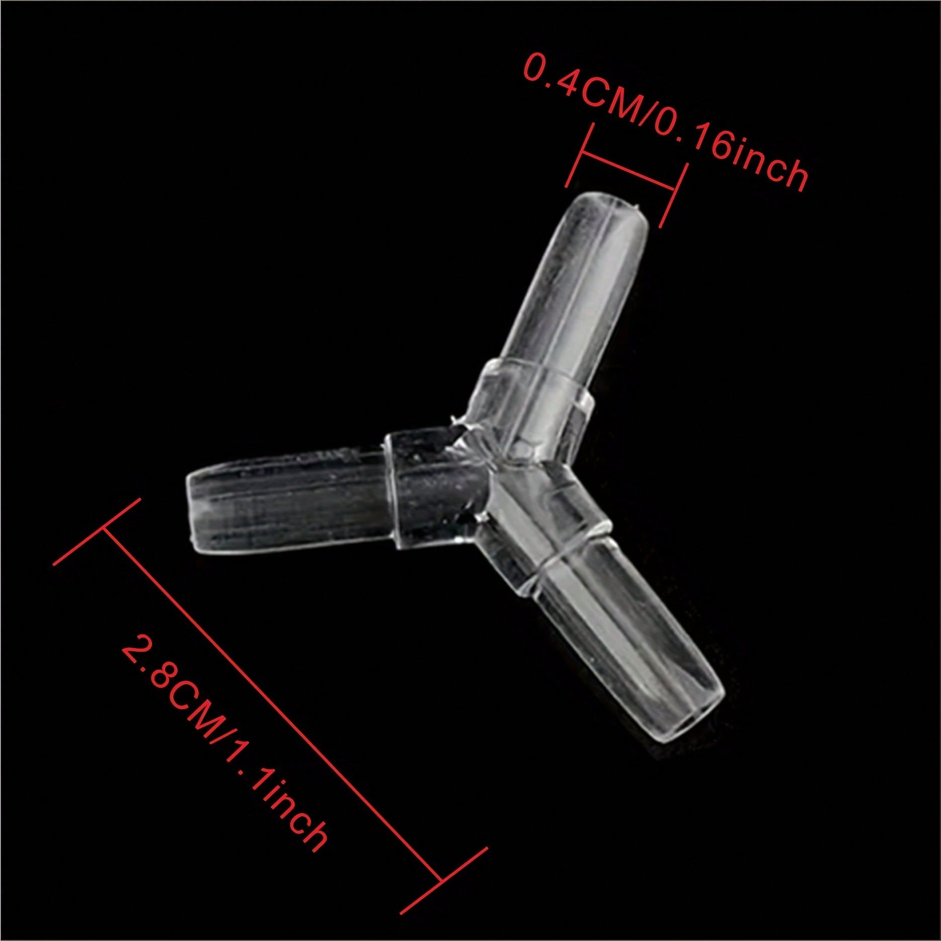 10 Pcs 4mm  Clear Plastic Aqua - огляд і ціна Aquarium Fish Real