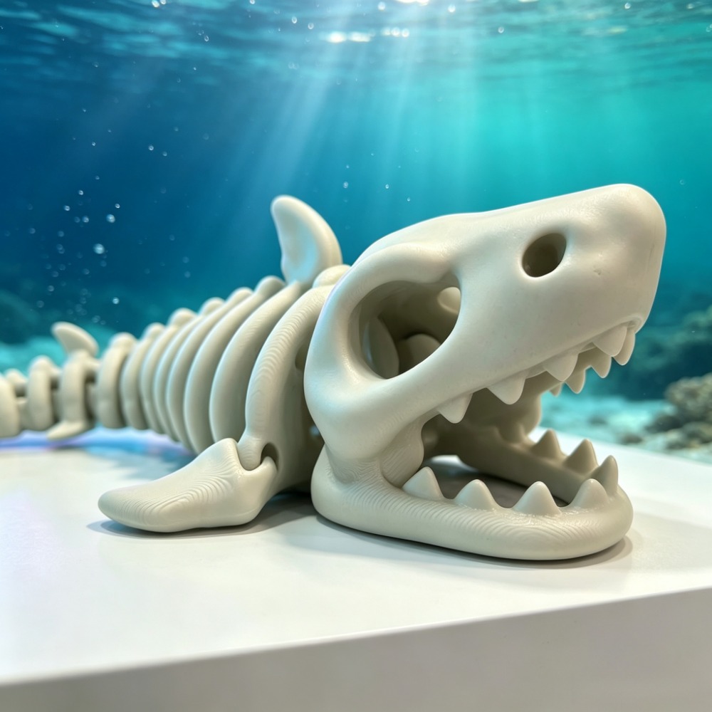 Shark Skeleton Aquarium Decor  - огляд і ціна Aquarium Fish Real
