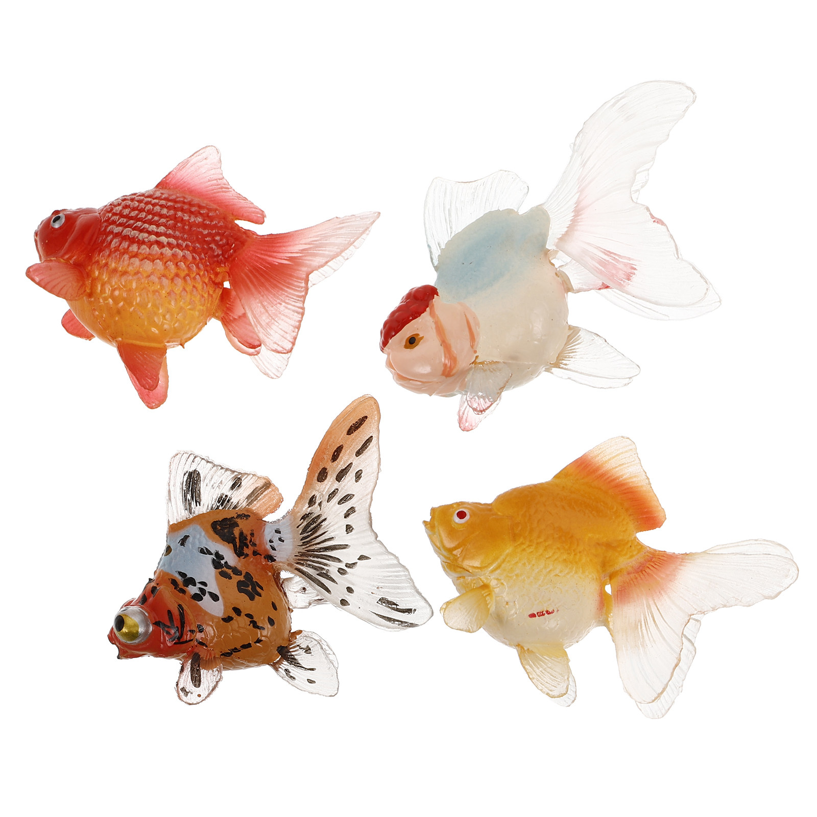 4Pcs Realistic Floating Aquari - огляд і ціна Fish Toy In Aquarium