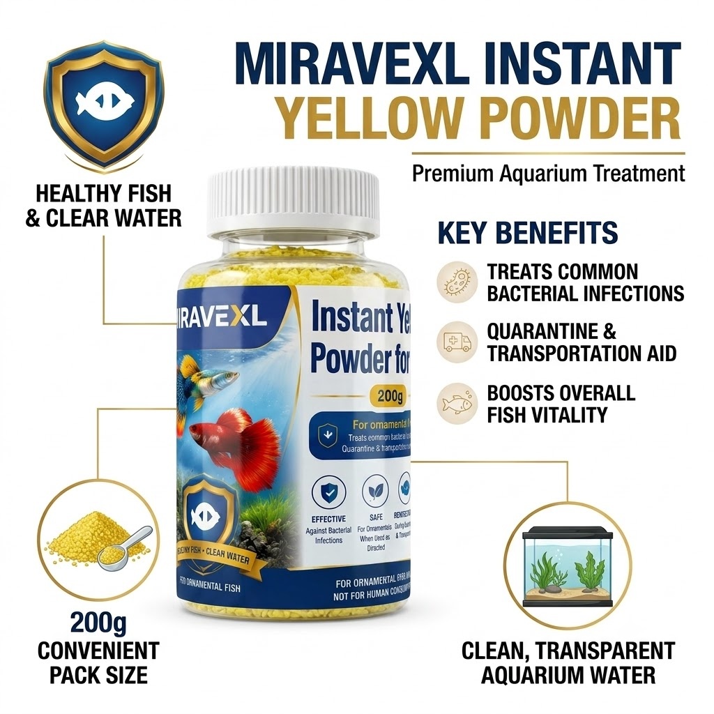 All-in-One Instant Yellow Powd - огляд і ціна Aquarium Fish Vitamin