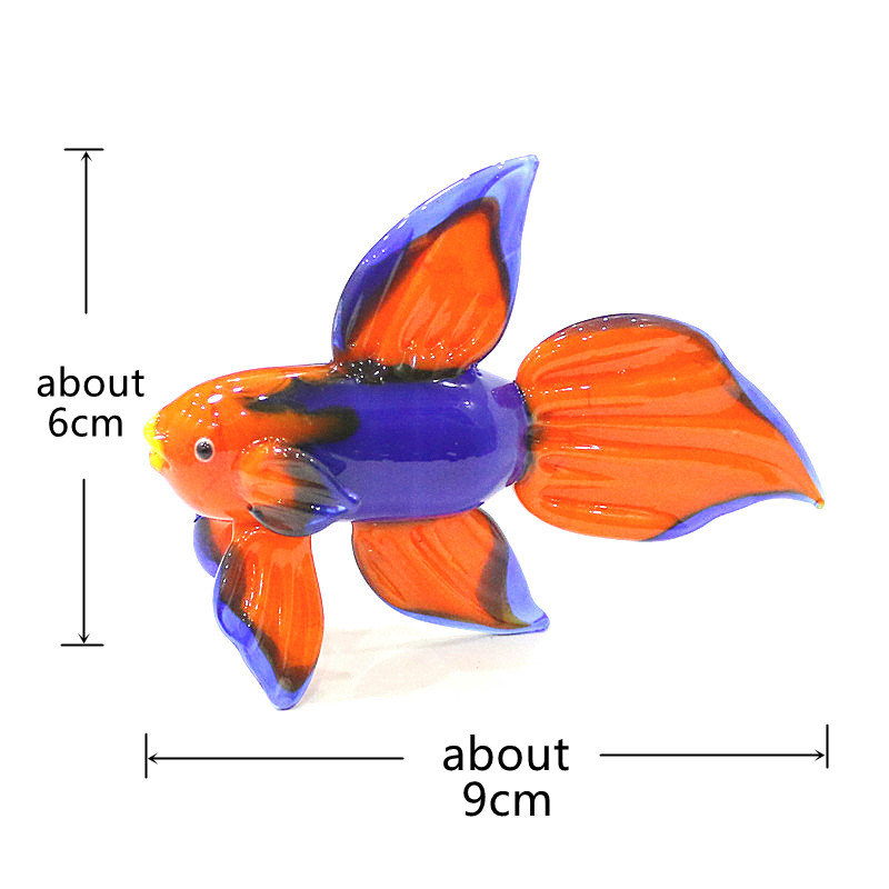 Orange Murano Glass Tropical F - огляд і ціна Fish Toy In Aquarium