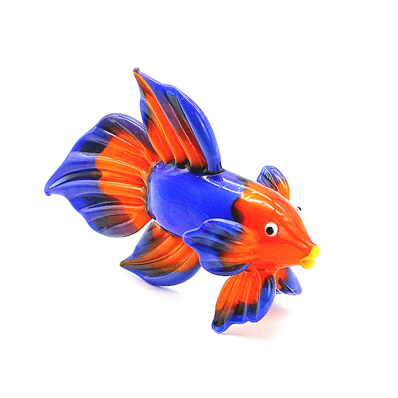 Orange Murano Glass Tropical F - огляд і ціна Fish Toy In Aquarium