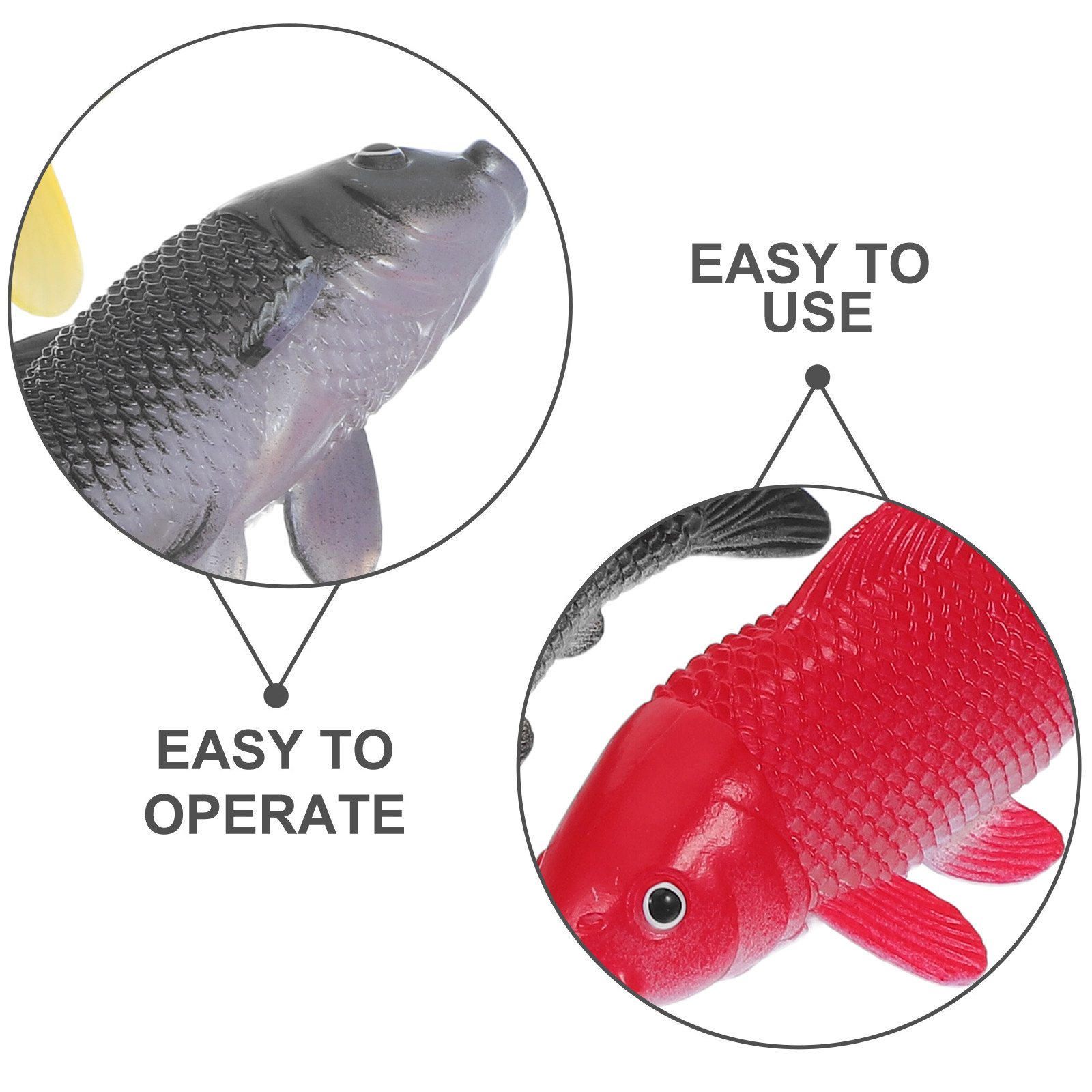 3pcs Fish Crafts Toys Realisti - огляд і ціна Fish Toy In Aquarium
